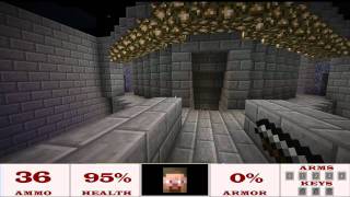 Doom 2 Level 3 in Minecraft [upl. by Concha]