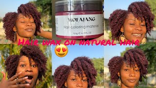 I COLORED MY HAIR😱  Trying hair color wax on my natural hair 🇿🇲 ZambianYoutuber [upl. by Ainiger]