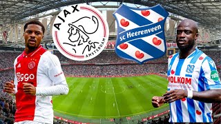 AJAX AMSTERDAM VS SC HEERENVEEN LIVE MET DE VOETBALCOMMENTATOR 818 [upl. by Lissi]