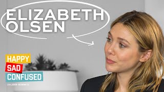 Elizabeth Olsen talks LOVE amp DEATH WANDAVISION advice for Marvel actors Happy Sad Confused [upl. by Aratnahs]