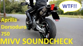 MIVV SUONO  Aprilia Dorsoduro 750  Soundcheck [upl. by Jarus]