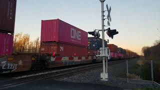 CSX intermodal at Beebe bridge rd with 3389 leading and 5267 trailing almost Dave the CSX train [upl. by Niotna]