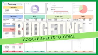 Digital Google Sheets Budget Planner [upl. by Aleron912]