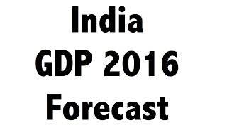 Indias GDP projections for 201617  Financial Awareness for IBPS PO amp Clerk [upl. by Anwadal]