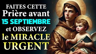 RECEVEZ LE MIRACLE QUE VOUS ATTENDEZ 🙏 PRIÈRE PUISSANTE À SAINT ANTOINE DE PADOUE [upl. by Lleoj440]