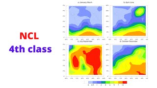 Climatology or Seasonal analysis in NCL class 4  IMSA  Research Society DrJalal90 [upl. by Erdua431]