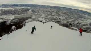 Deer Valley Resort Steins Way Ski Run [upl. by Ailahk738]