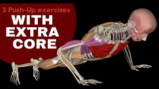 PushUp exercises with extra core [upl. by Nolad]