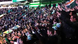 Celtic Fans  Celtic Ultras  Green Brigade  We Love You  Celtic v Aberdeen  Celtic FC [upl. by Elinet]