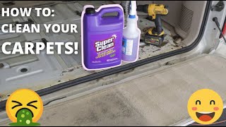 How to SUPER CLEAN YOUR CARPETS  Deep Cleaning Carpets  Satisfying before and after DETAILING [upl. by Hedda]