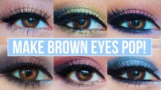 5 Makeup Looks That Make Brown Eyes Pop  Brown Eyes Makeup Tutorial [upl. by Boleyn]