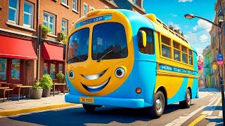 Wheels on the Bus  Nursery Rhymes  Kids Songs  Fun and Learning [upl. by Lenssen]