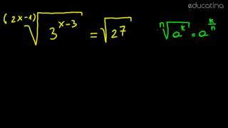 Ecuaciones exponenciales parte 1  Álgebra  Educatina [upl. by Anaud]