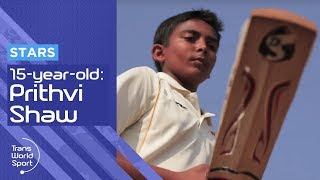 15yearold Prithvi Shaw The Next Sachin Tendulkar [upl. by Aztiray176]