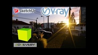 37  Wrapper Material en Vray Sketchup trucos configuracion avanzada [upl. by Premer385]