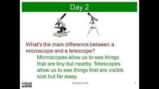 What is difference between Microscope amp Telescope [upl. by Notloc]