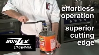 Operating Your BONZER® Can Opener [upl. by Elitnahc643]