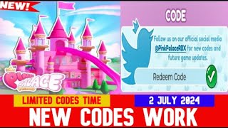 NEW CODES UPDATE 3 Pink Palace Tycoon ROBLOX  LIMITED CODES TIME [upl. by Tomkiel82]