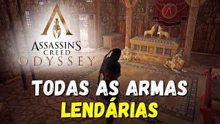 Assassins Creed Odyssey  Localização de todas as armas lendárias All Legendary Weapons [upl. by Pryor]