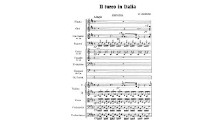 Rossini Il turco in Italia The Turk in Italy Overture with Score [upl. by Nilak]