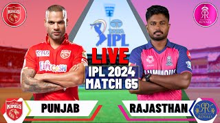 Live PBKS Vs RR 65th T20 Match  Cricket Match Today  RR vs PBKS live liveipl [upl. by Dilaw944]