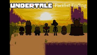 Undertale True Pacifist Ending [upl. by Annaerb]