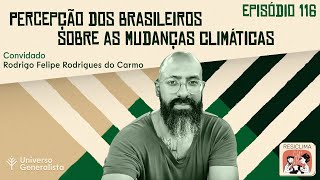 Percepção dos Brasileiros sobre as Mudanças Climáticas Rodrigo Felipe Rodrigues do Carmo  UG116 [upl. by Nnawaj]