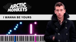 Arctic Monkeys — I Wanna Be Yours  Piano Tutorial  Sheets [upl. by Nelluc]