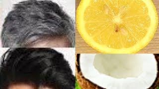 Astuce simple maison pour supprimé les cheveux blanc et noircir les cheveux [upl. by Garaway]