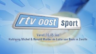 Livestream huldiging Ronald en Michel Mulder en Lotte van Beek in Zwolle [upl. by Aehc]