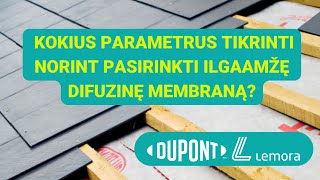 Kokius parametrus tikrinti norint pasirinkti tinkamą difuzinę membraną stogui fasadui [upl. by Aisekal]