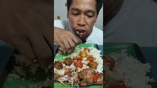 chicken adobo mukbang foodtrip filipinofoodmukbang lutongpinoy chickenadobo [upl. by Alderman]