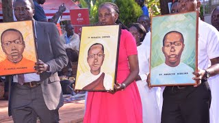 Glorious Entrance Procession during Mass at Uganda Martyrs Basilica Namugongo 2023 [upl. by Rorry]