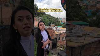 We walked one of Bogota Colombias most dangerous barrios  Barrio Santa Rosa 🇨🇴 [upl. by Tomi]