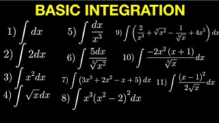 Basic Integration Using Power Formula [upl. by Esyned82]