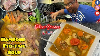 PIGTAIL  HAM BONE SOUP… AFTER CHRISTMAS DELIGHT [upl. by Thetisa]