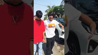 Car ke colour wala t shirt 🥰😁reaction sauravjoshivlogs shorts viral trending [upl. by Haggi162]