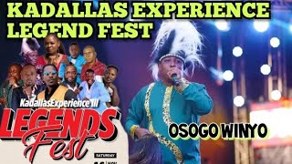 OSOGO WINYO LIVE AT KADALLAS EXPERIENCE LEGEND FEST [upl. by Jannery82]