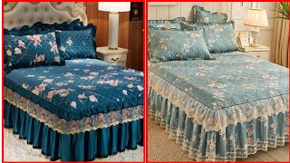 Embroidered Lace Velvet Bedding Quilted Lace Velvet BeddingTarget of World Trend [upl. by Auqinahs83]