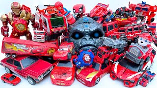 Nemesis Red Car Transformers JCB TOY Mcqueen cars truck crane ampboat Robot Transfiguration animal [upl. by Violet]