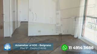 Amenabar al 600  Belgrano  Departamento 2 Ambientes [upl. by Chiang]