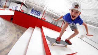 FIRST TIME OLLIE DOWN STAIRS  Warehouse Wednesday [upl. by Alac]