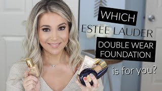 ESTEE LAUDER Double Wear ALL FORMULAS Review  Demo [upl. by Novert]