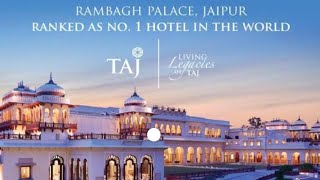 worlds best Hotel Rambagh Palace Jaipur  Most Expensive hotel in India 5 star hotel in Jaipur Taj [upl. by Ammeg]