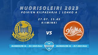 Nuorisoleiri 2023 Oulun Lippo Juniorit vs Kankaanpään Maila 144 [upl. by Quita]