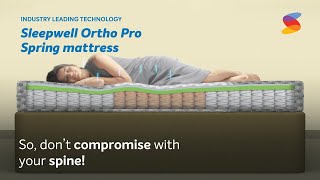 Sleepwell Ortho Pro Spring Mattress [upl. by Noirad]