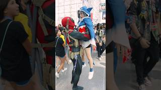 Deadpool vs Gawr Gura 🦈 whamucotton deadpool gawrgura cosplay [upl. by Preston]