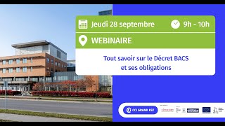 Webinaire  Tout savoir sur le Décret BACS et ses obligations [upl. by Aldredge430]