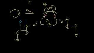 Halogenation  Alkenes and Alkynes  Organic chemistry  Khan Academy [upl. by Adnohsek]