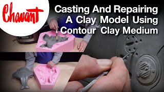 Casting and Repairing a Clay Model Using Chavant Contour Oil Based Clay [upl. by Noslien520]